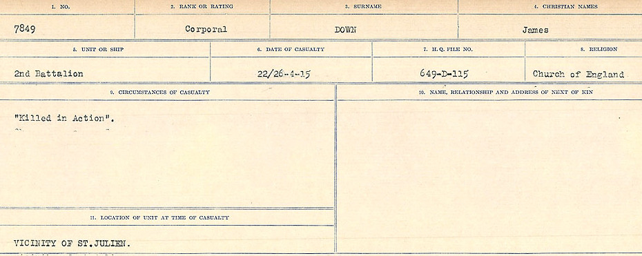 Circumstances of death registers