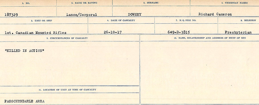 Circumstances of death registers