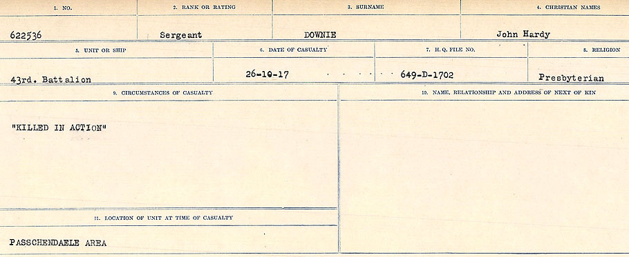 Circumstances of death registers