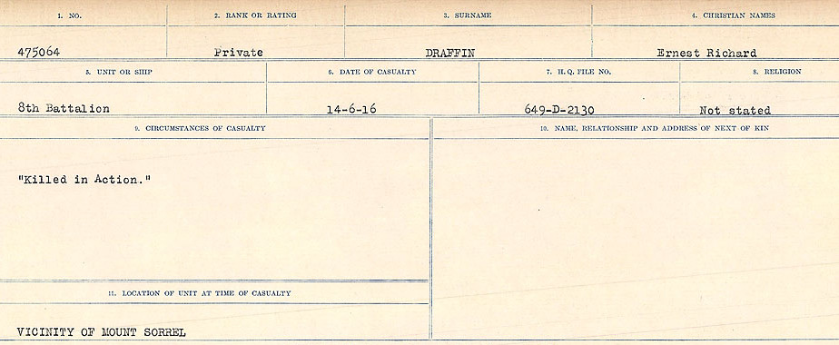 Circumstances of death registers