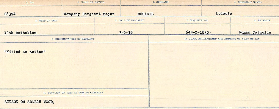 Circumstances of death registers