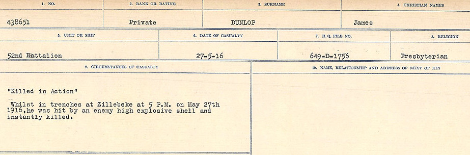 Circumstances of death registers