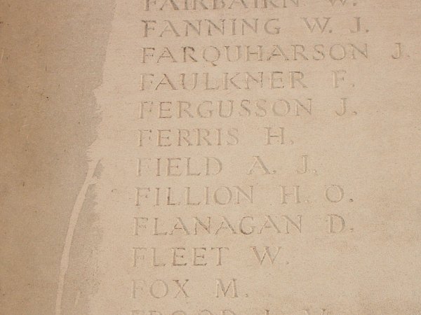 Inscription on the Menin Gate memorial