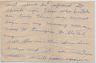 Letter to his sister