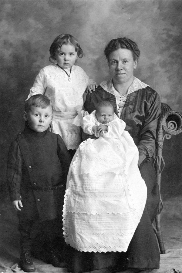 Photo of wife and children