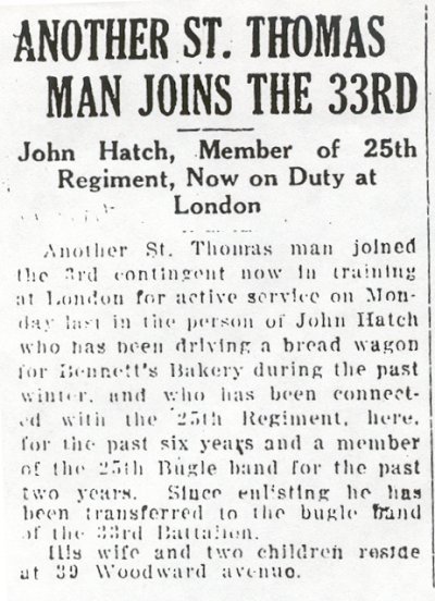 Press clipping - enlistment