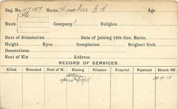 Record of Service