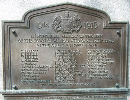 Mimico War Memorial