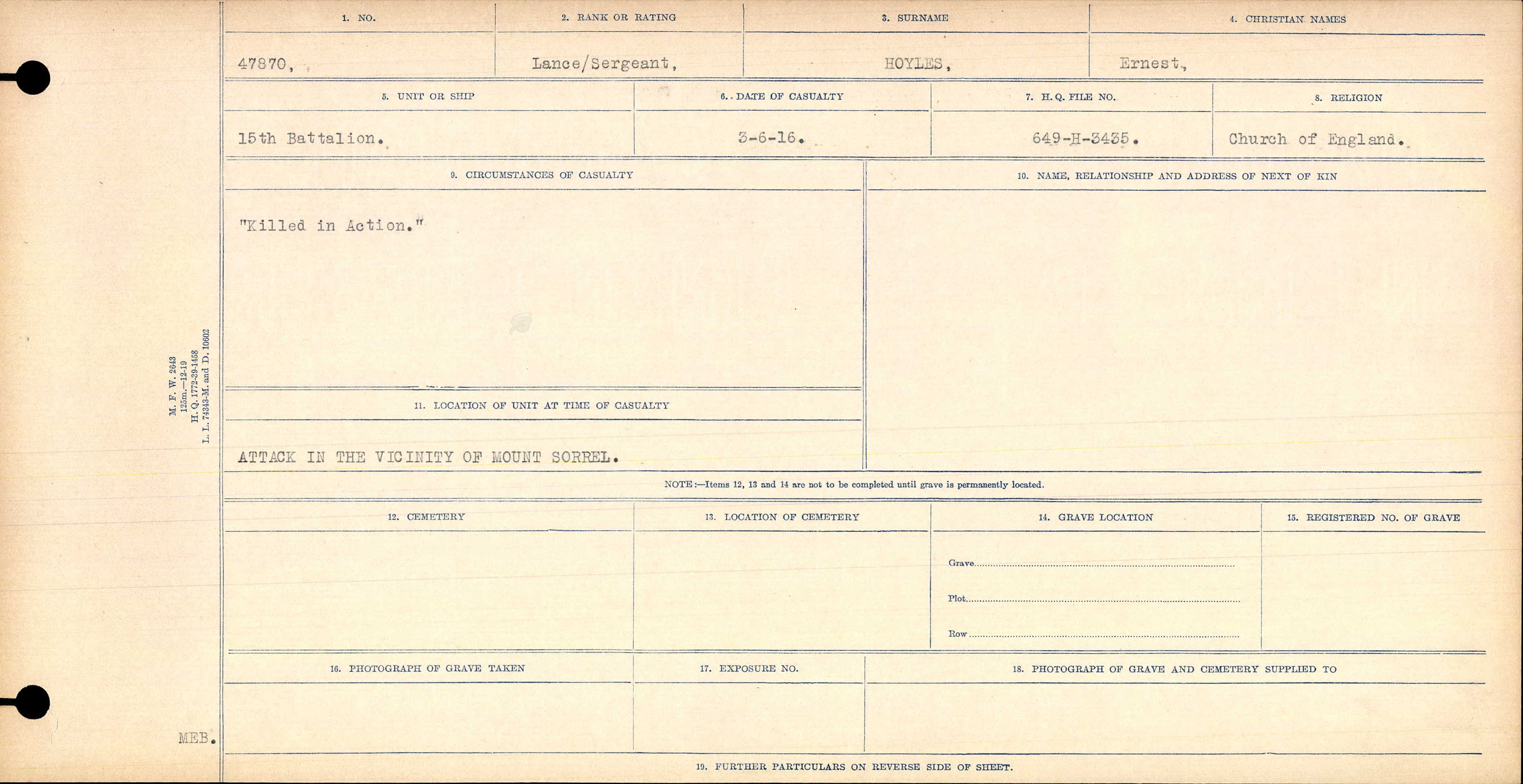 Photo of ERNEST HOYLES