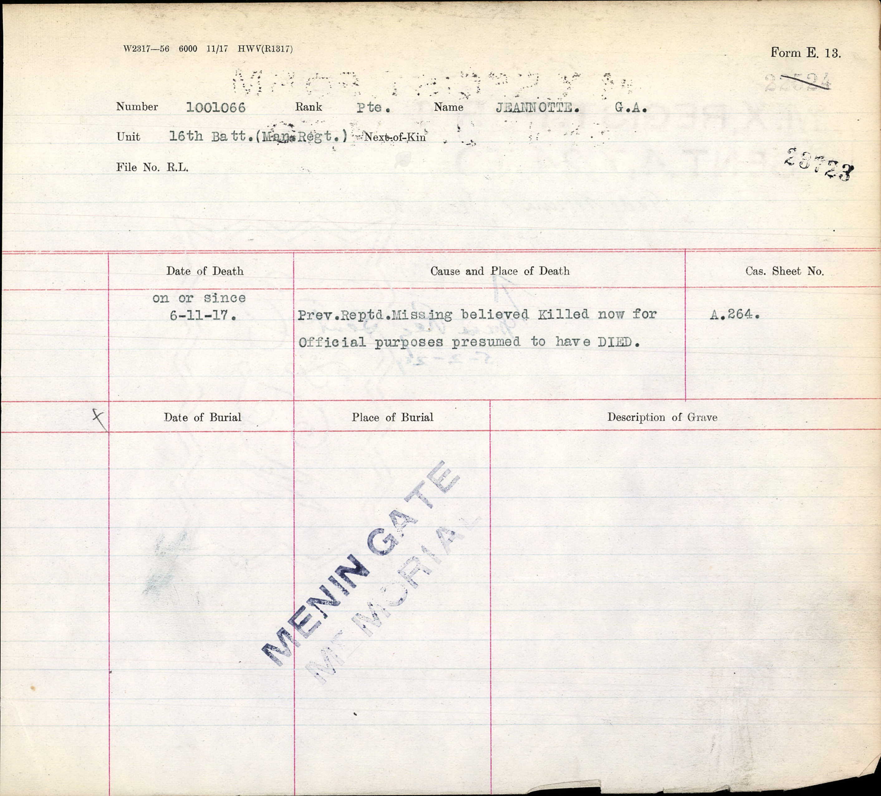 Circumstances of death registers