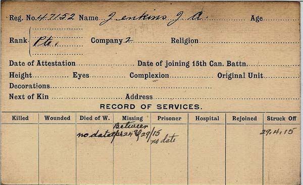 Record of Service