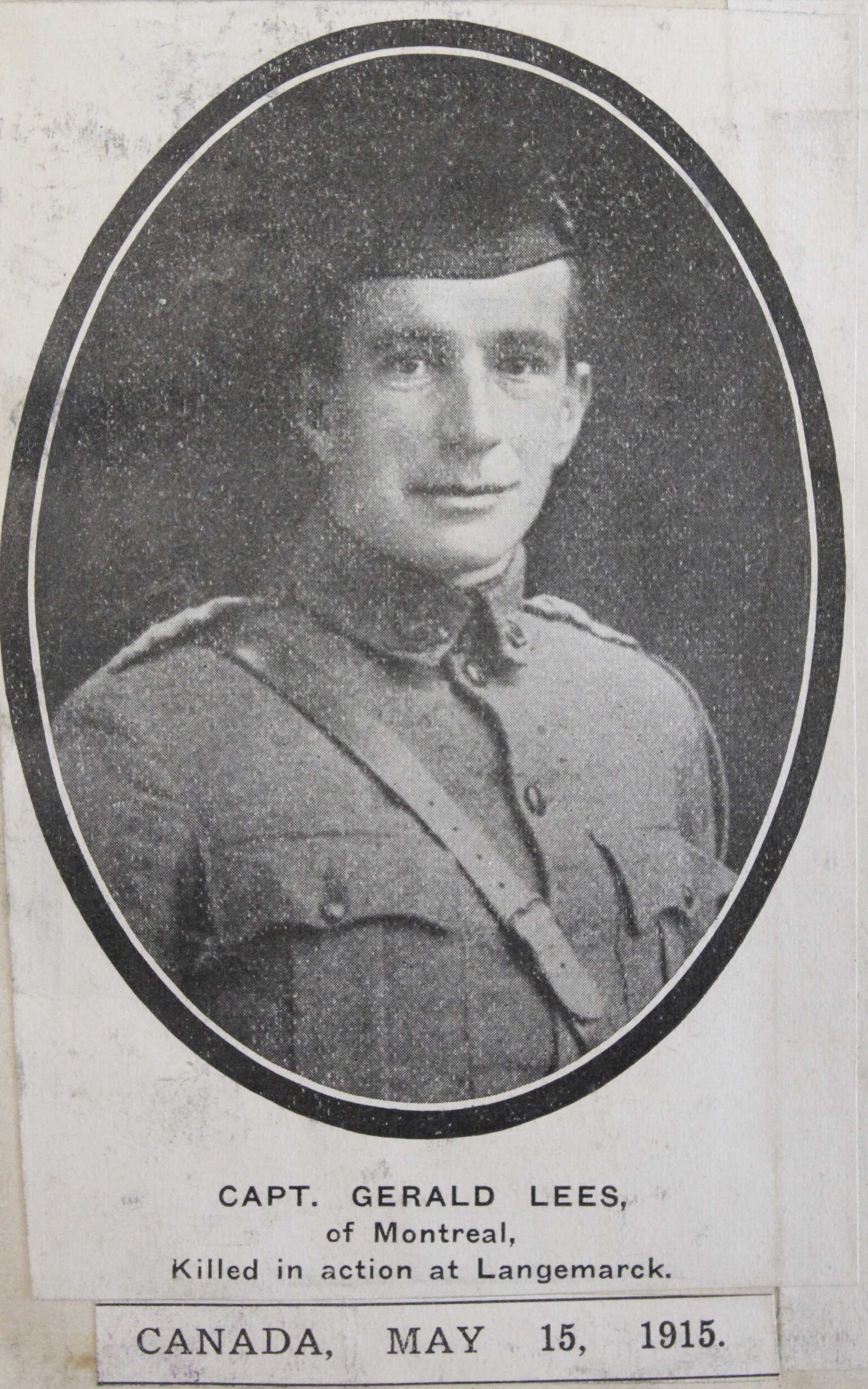 Photo of GERALD OSCAR LEES