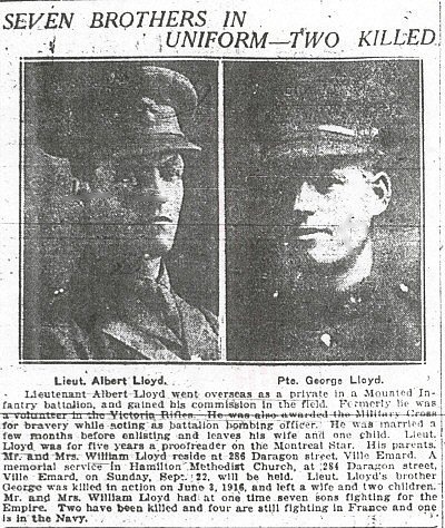 Photo of George Lloyd (right)