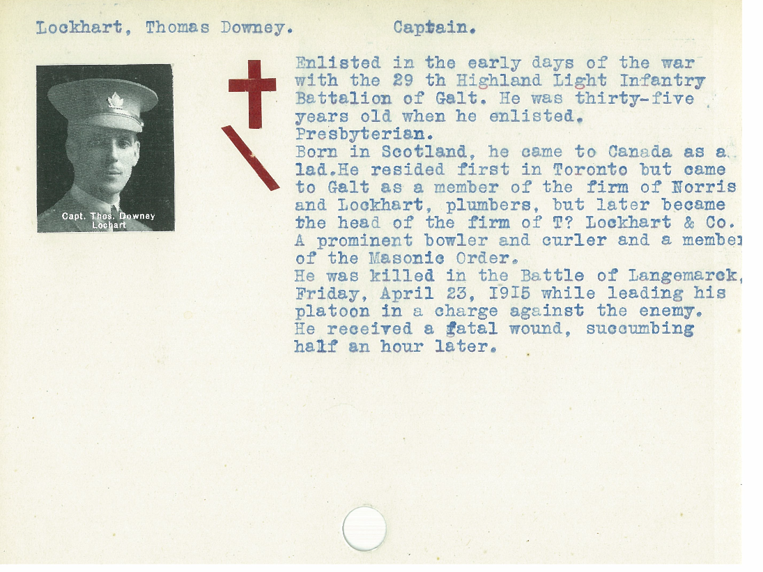 Photo of THOMAS DOWNIE LOCKHART