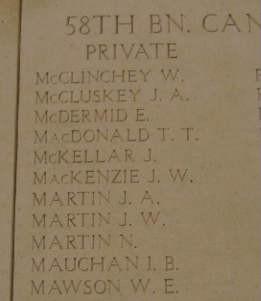 Inscription on Menin Gate Memorial