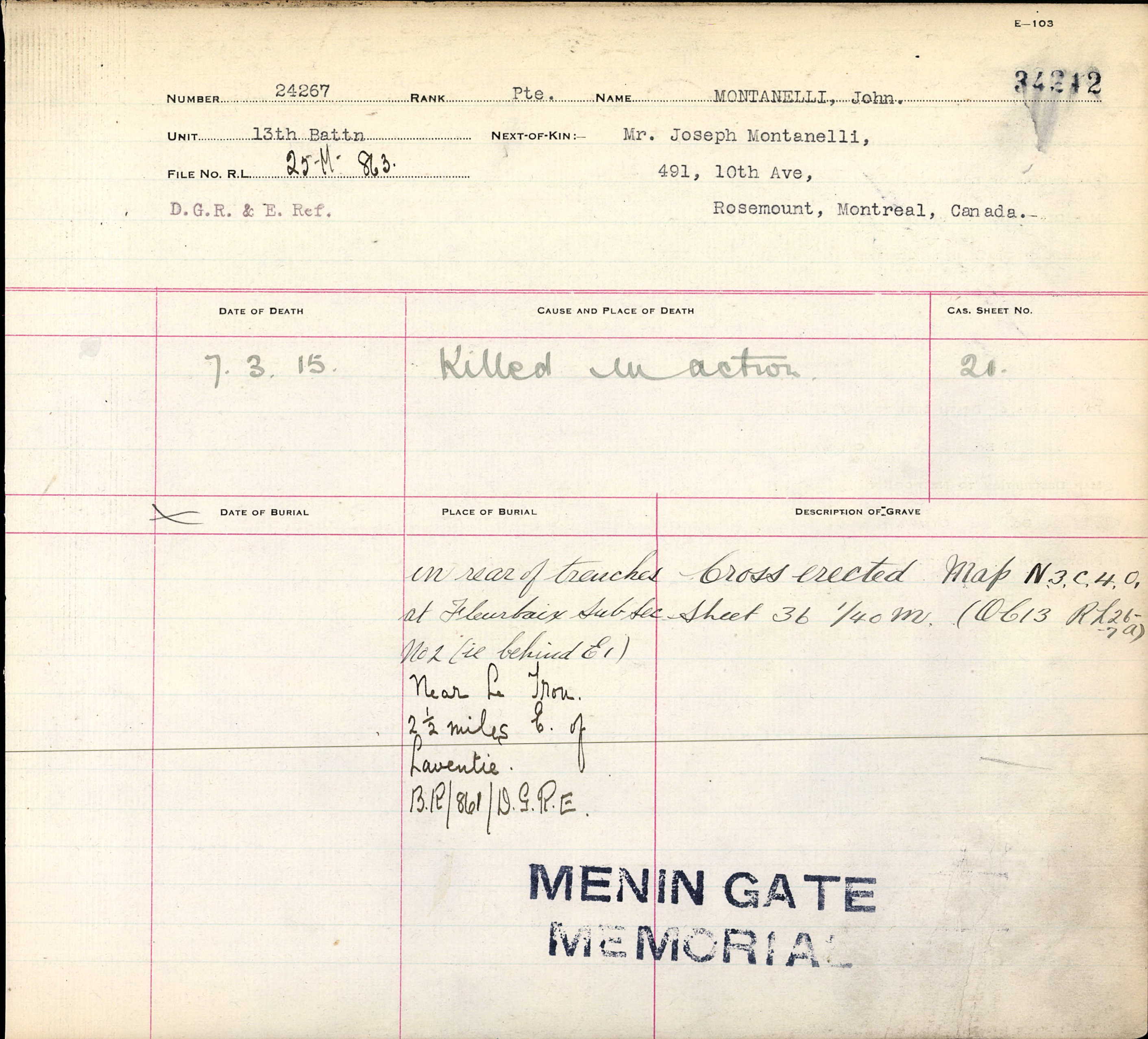 Graves registration form