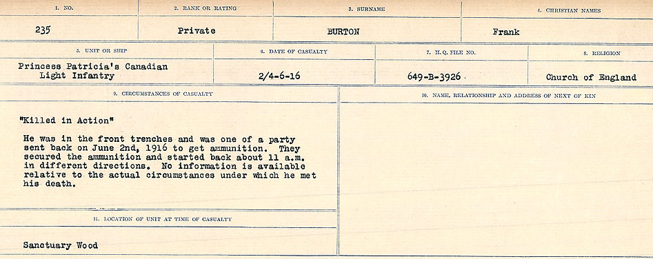 Circumstances of Death Registers