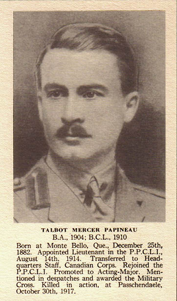 Photo of Talbot Mercer Papineau
