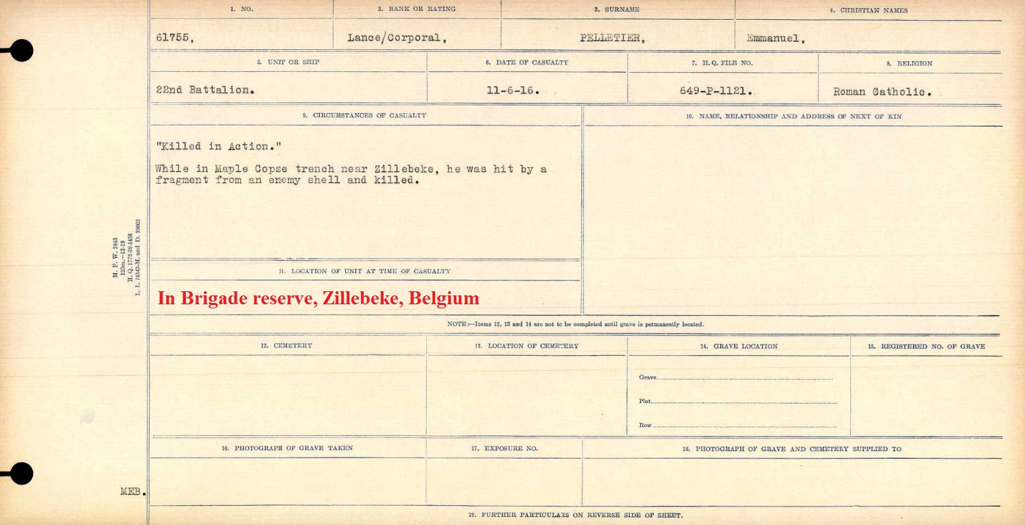 Circumstances of death registers