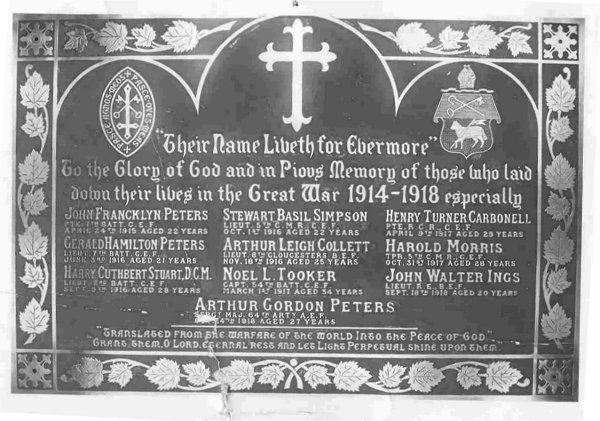 Memorial Plaque