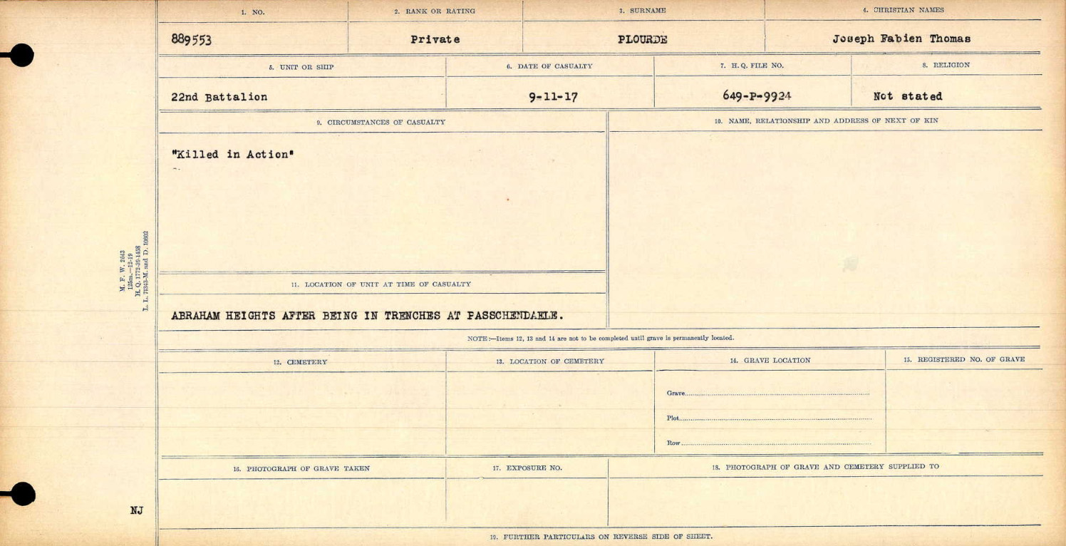 Circumstances of death registers
