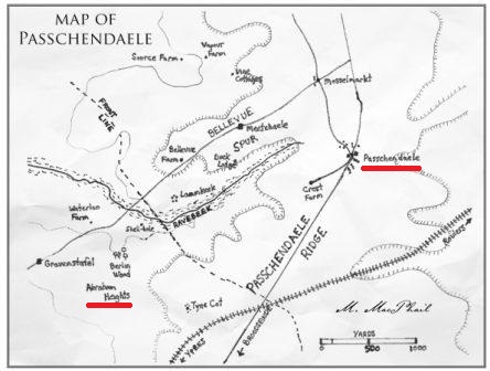 Map of Passchendaele.