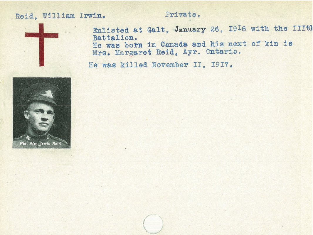 Photo of WILLIAM IRVIN REID