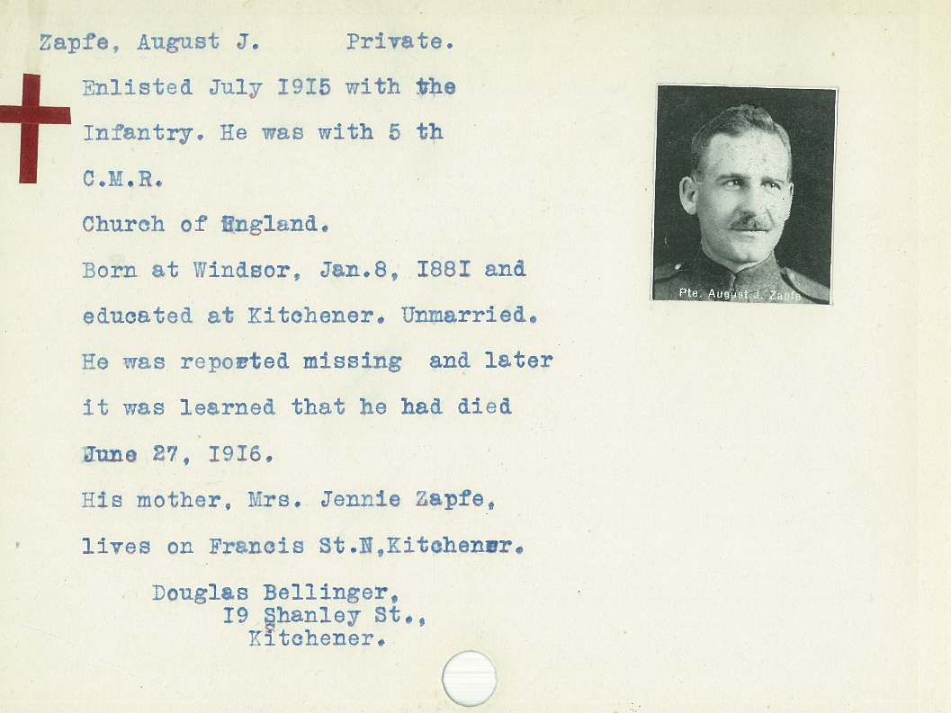 Photo of AUGUST JAMES ZAPFE