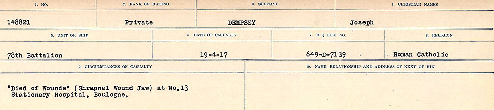 Circumstances of death registers