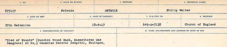 Circumstances of death registers