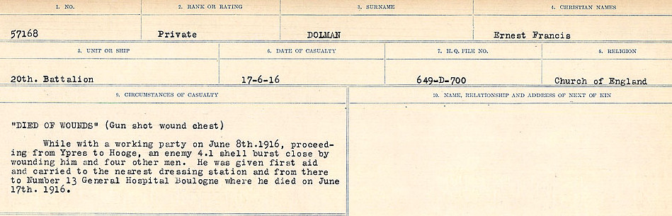 Circumstances of death registers