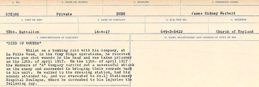 Circumstances of death registers