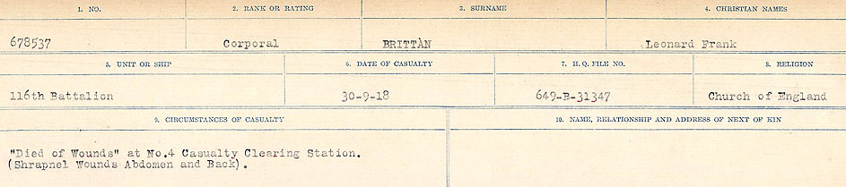 Circumstances of Death Registers