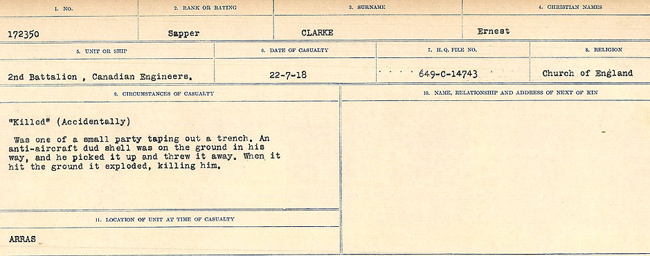 Circumstances of Death Registers