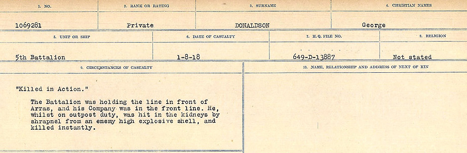 Circumstances of death registers
