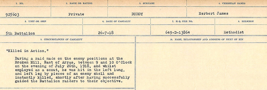 Circumstances of death registers
