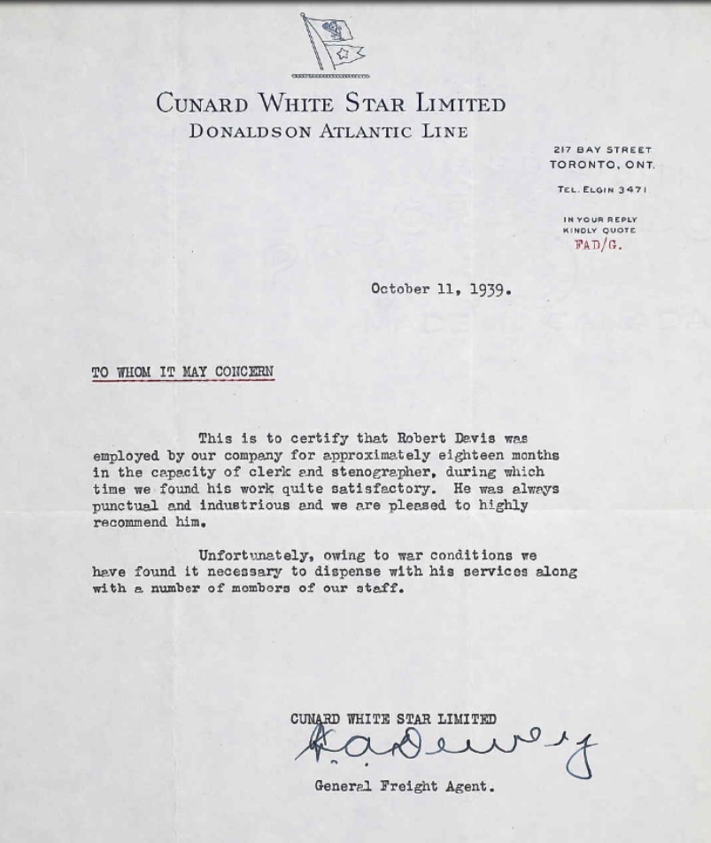 Letter of recommendation