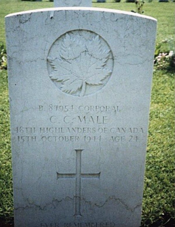 Headstone of Charles C. Male