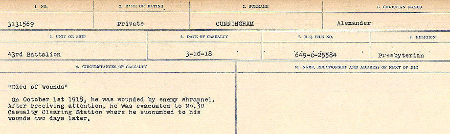 Circumstances of death registers