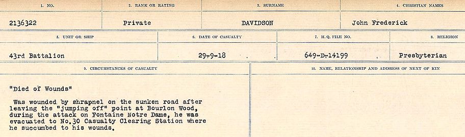 Circumstances of death registers