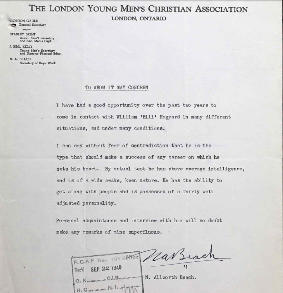 Letter of recommendation