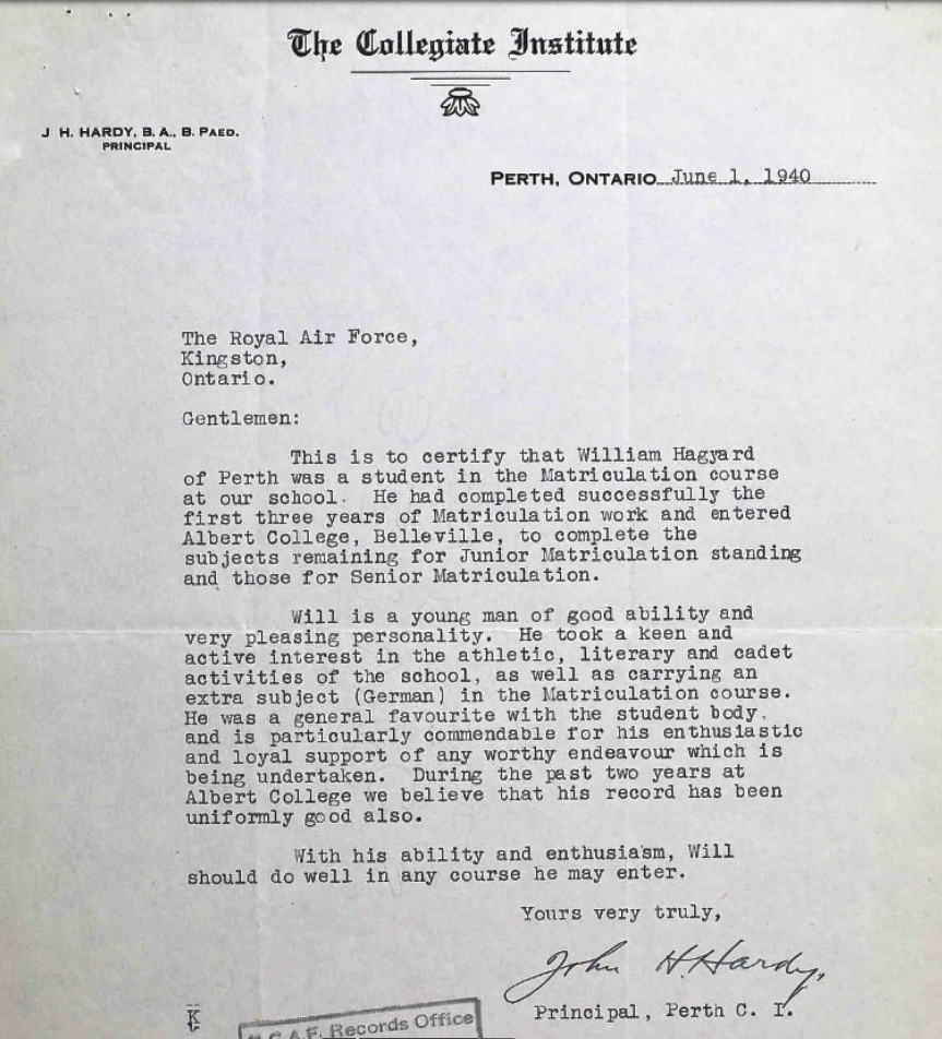 Letter of recommendation