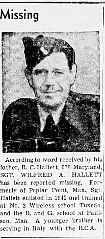 Photo of WILFRED ARCHIBALD HALLETT