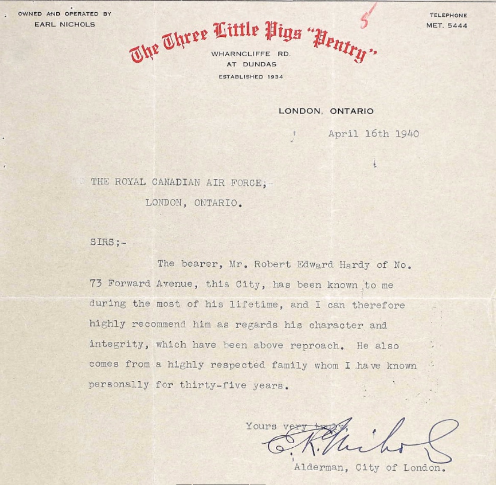 Letter of recommendation