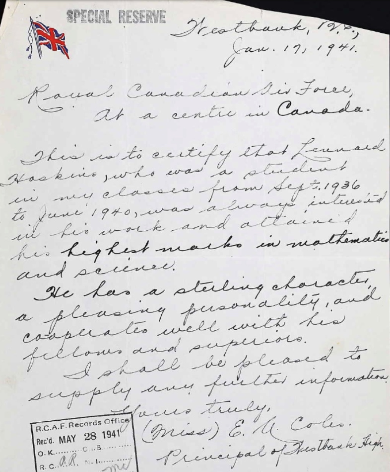 Letter of recommendation