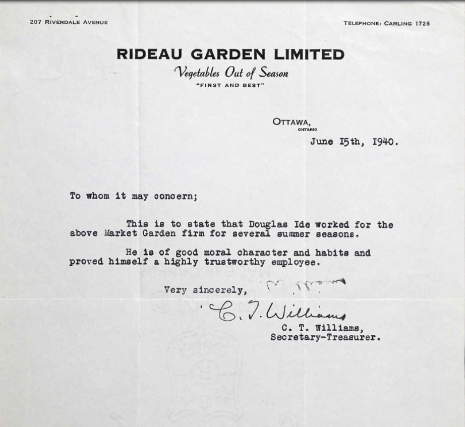 Letter of recommendation