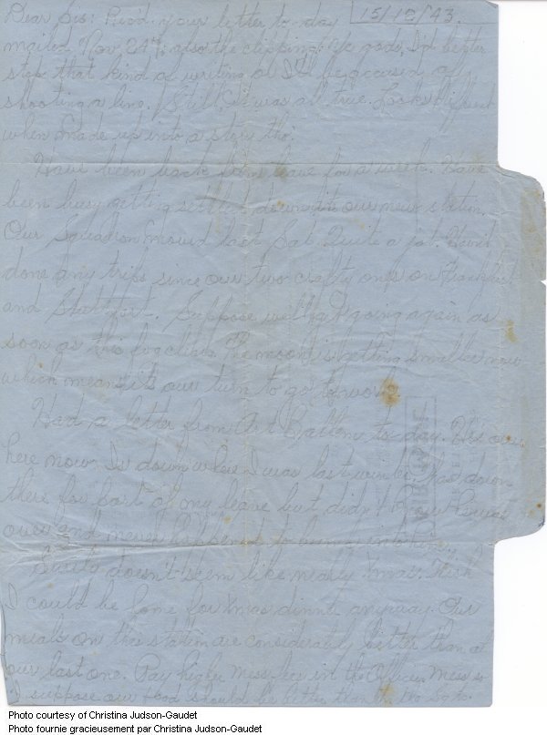 Letter December 15 1943 p.1