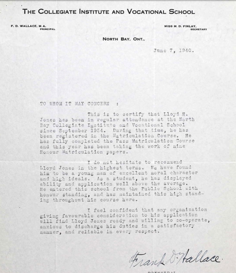 Letter of recommendation