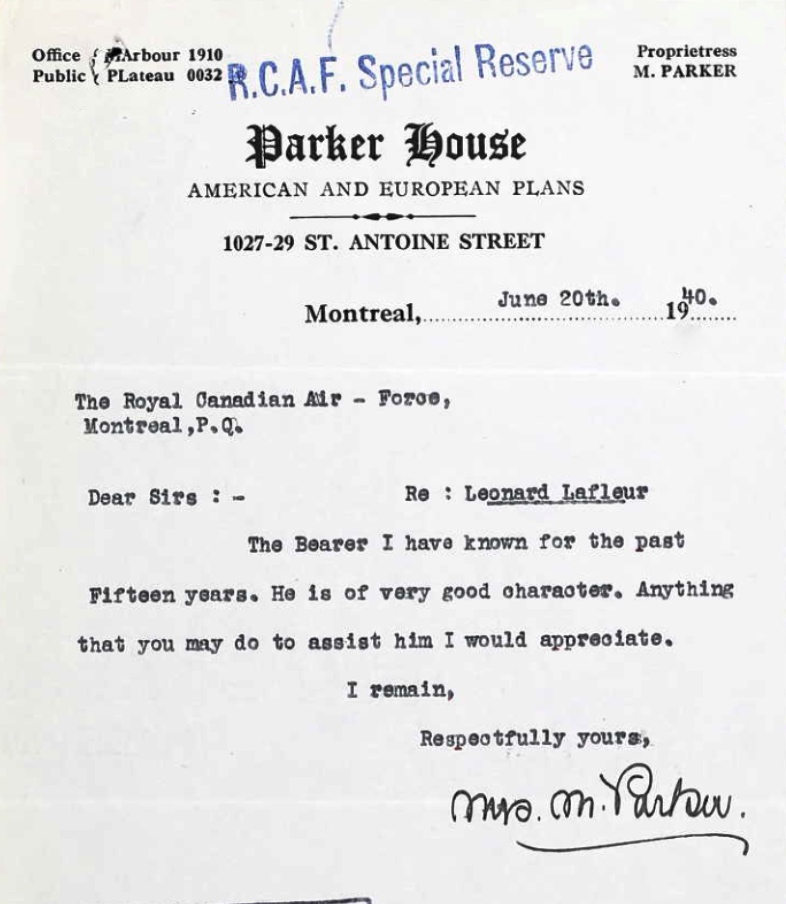 Letter of recommendation