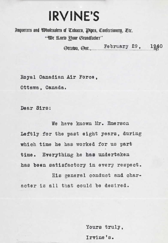 Letter of recommendation